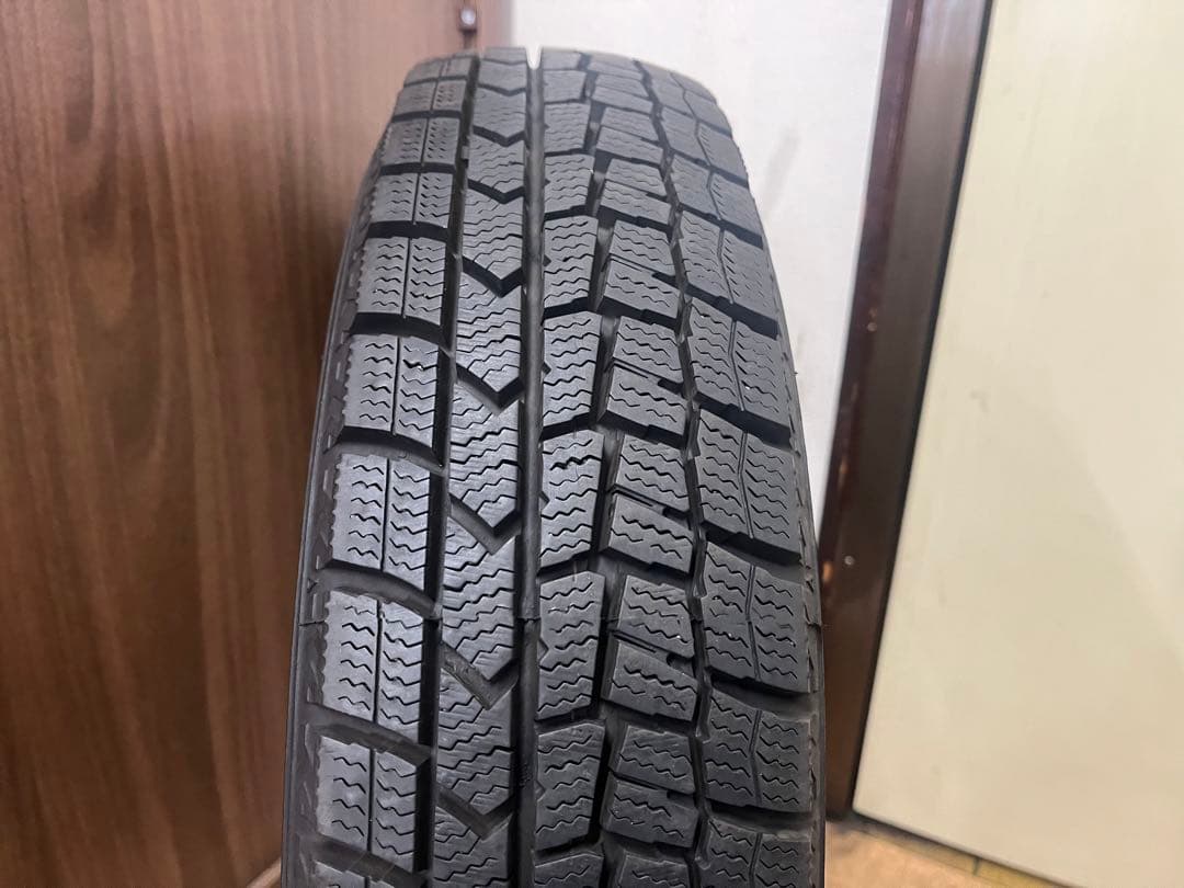 ⑤2022年製 中古ダンロップ冬タイヤ145/80R13 4本セット軽自動車各種