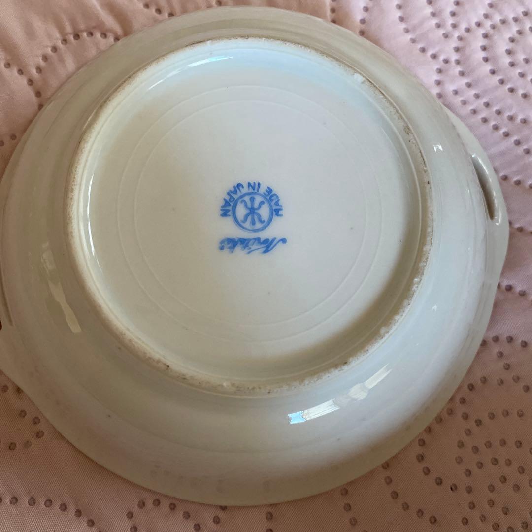 １９１０年　　　　　オールドノリタケ英国輸出用マルキ印 金彩ハンドコンポート皿