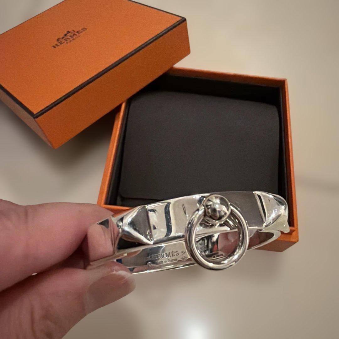 HERMES エルメス コリエドシアン ブレスレット Ag925 SHサイズ