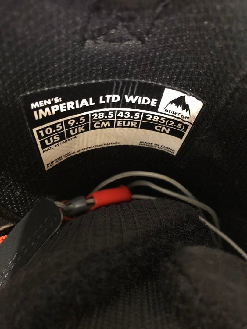 Burton ImperialLTD WideスノーボードブーツMNS101/2