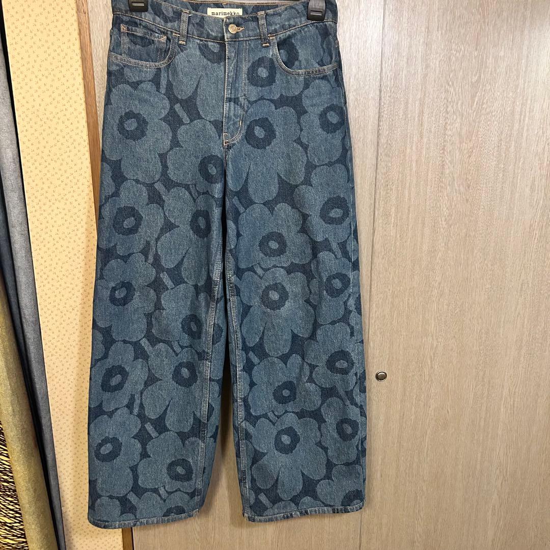 marimekko Maridenim Loose Unikko ジーンズ 26