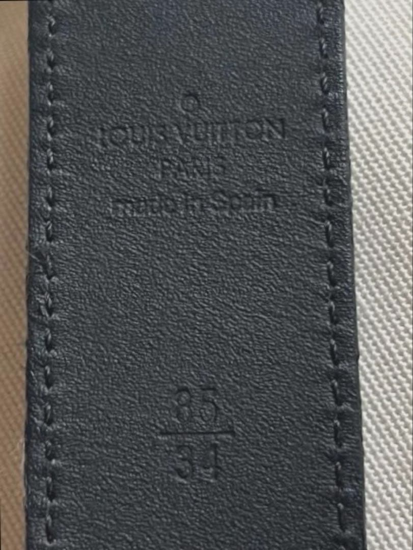 Louis Vuitton ルイヴィトン　メンズベルト　エピ　美品　ブラック