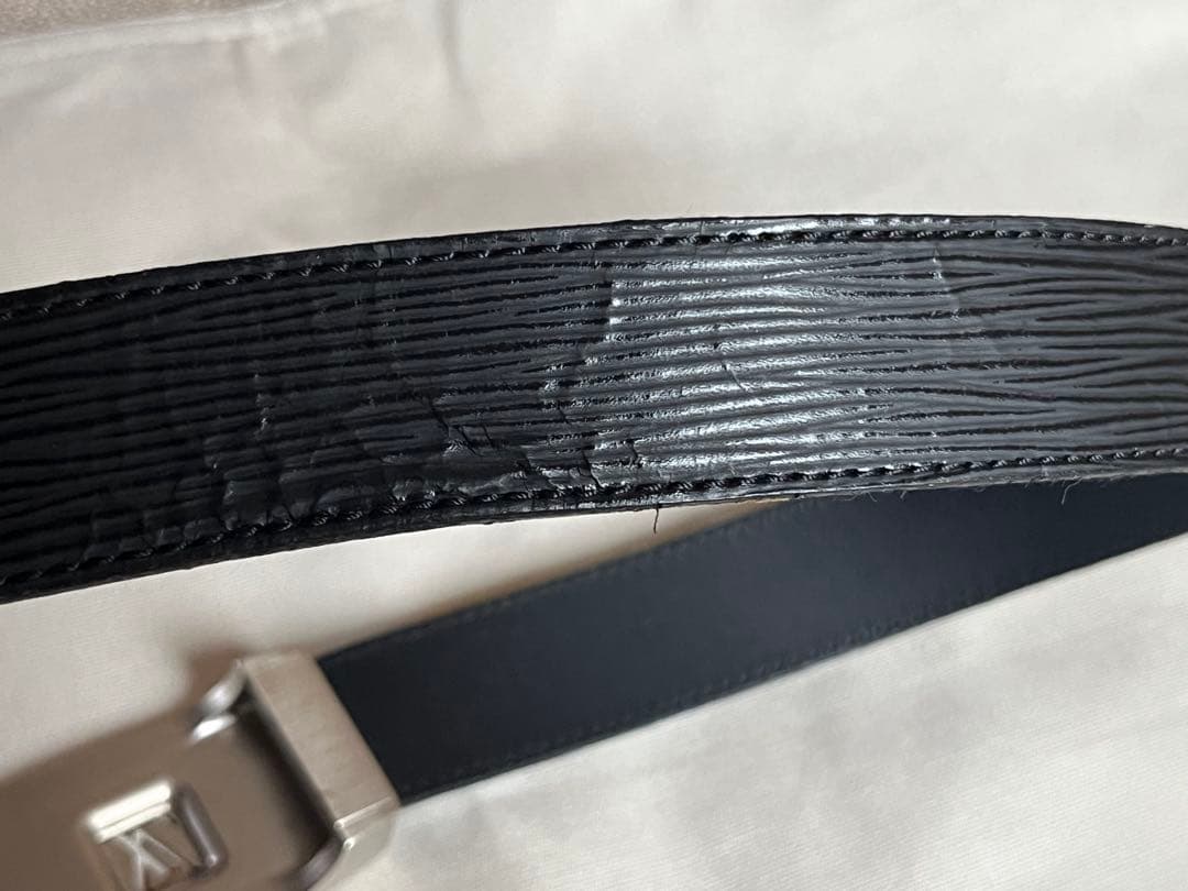 Louis Vuitton ルイヴィトン　メンズベルト　エピ　美品　ブラック
