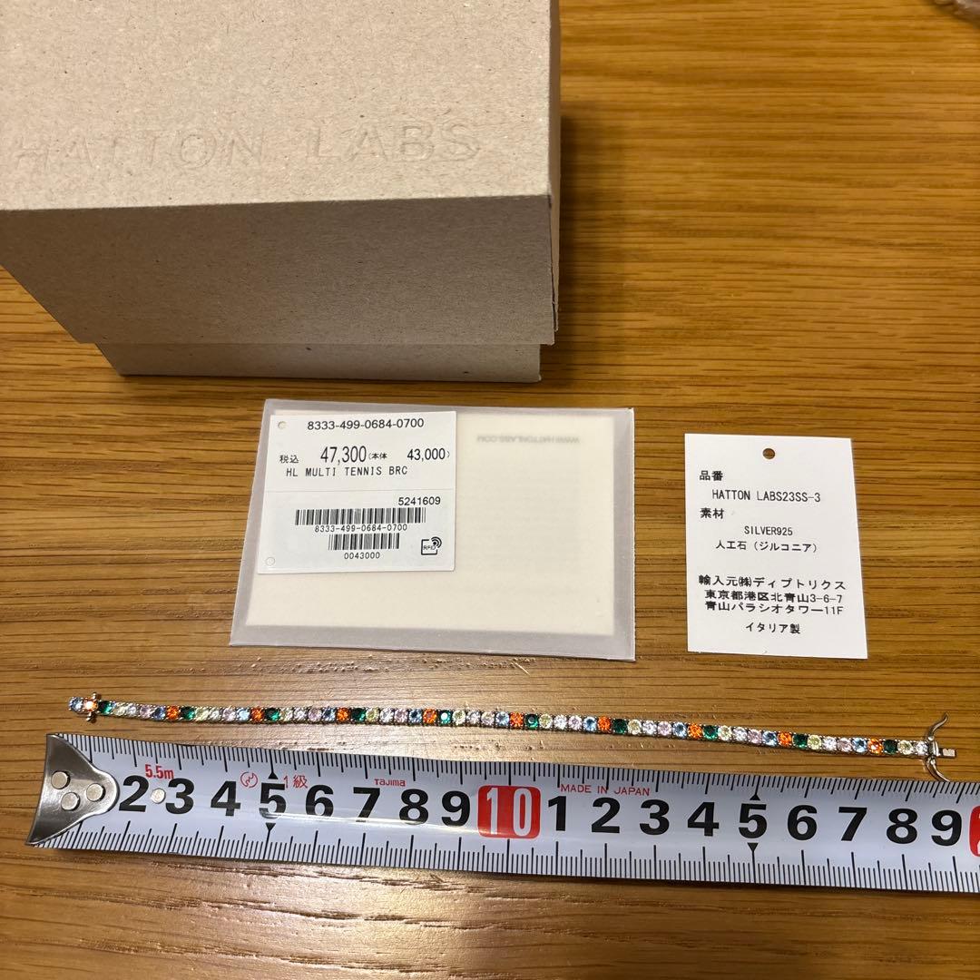 【HATTON LABS】MULTI TENNIS BRACELET（訳あり）