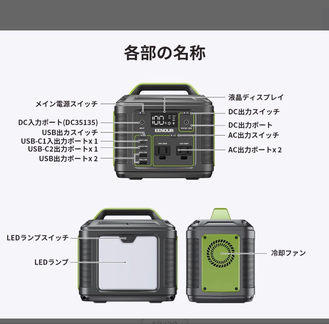 マ*サ様 ［新品］送料無料 EENOUR P200 ポータブル電源 200Wh