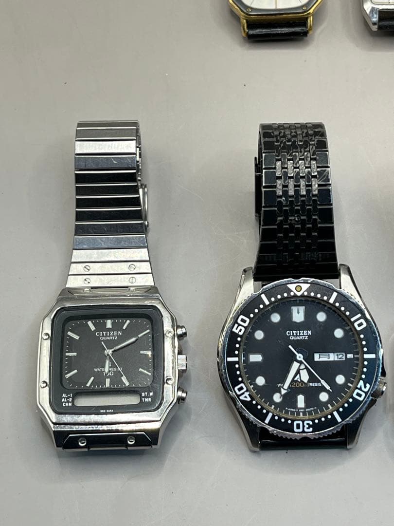 【ジャンク】SEIKO、CITIZEN、CASIO腕時計11点セット