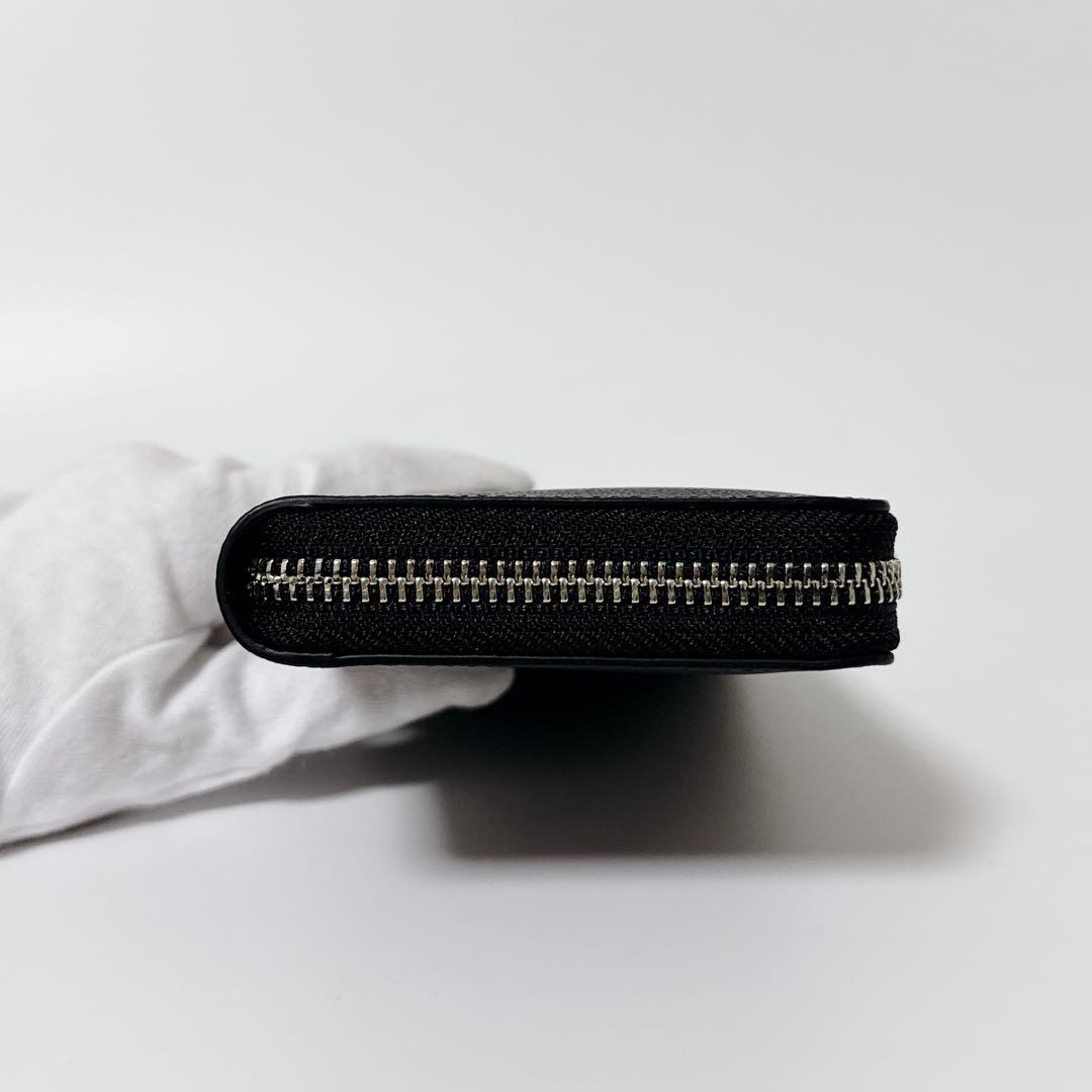 【未使用級】ポロ ラウンドジップ レザー ウォレット ブラック 箱付き