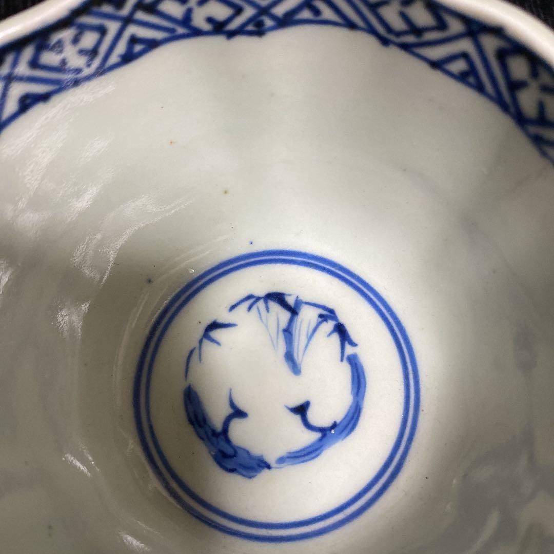 古伊万里　微塵唐草向付　４客揃