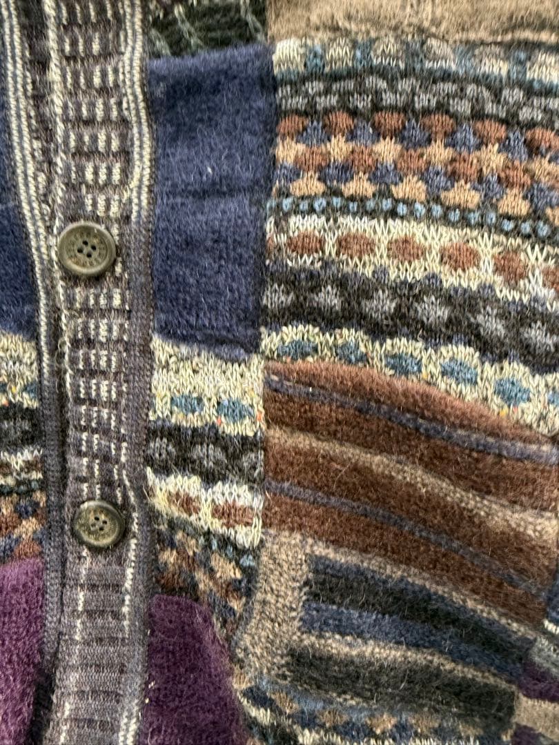MISSONI パッチワークカーディガン サイズ48