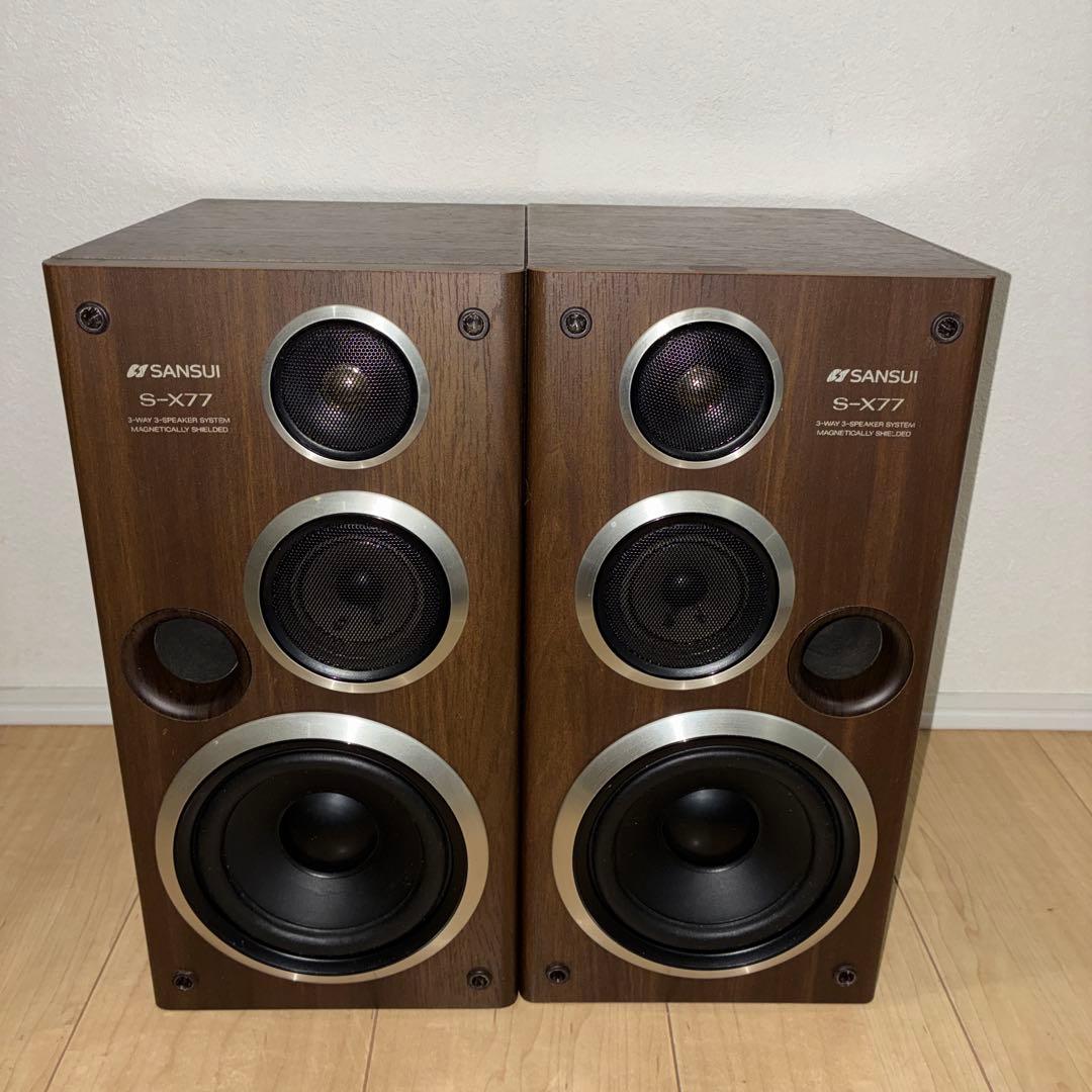 いい音SANSUI S-X77 3ウェイスピーカー　動作ok