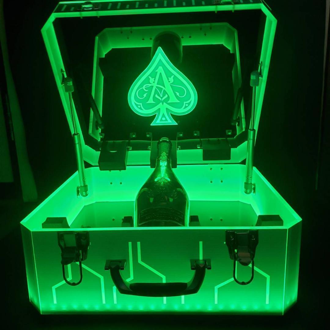 アルマンド ディスプレイ LED アタッシュ ケース ライト シャンパン クラブ
