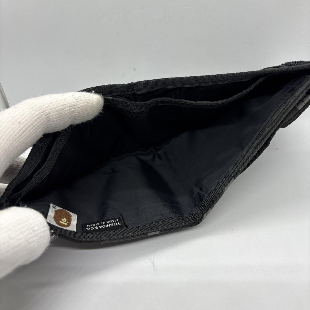 【希少・未使用に近い】ポーター　エイプ　コラボ　2つ折り財布　カモフラ　ブラック