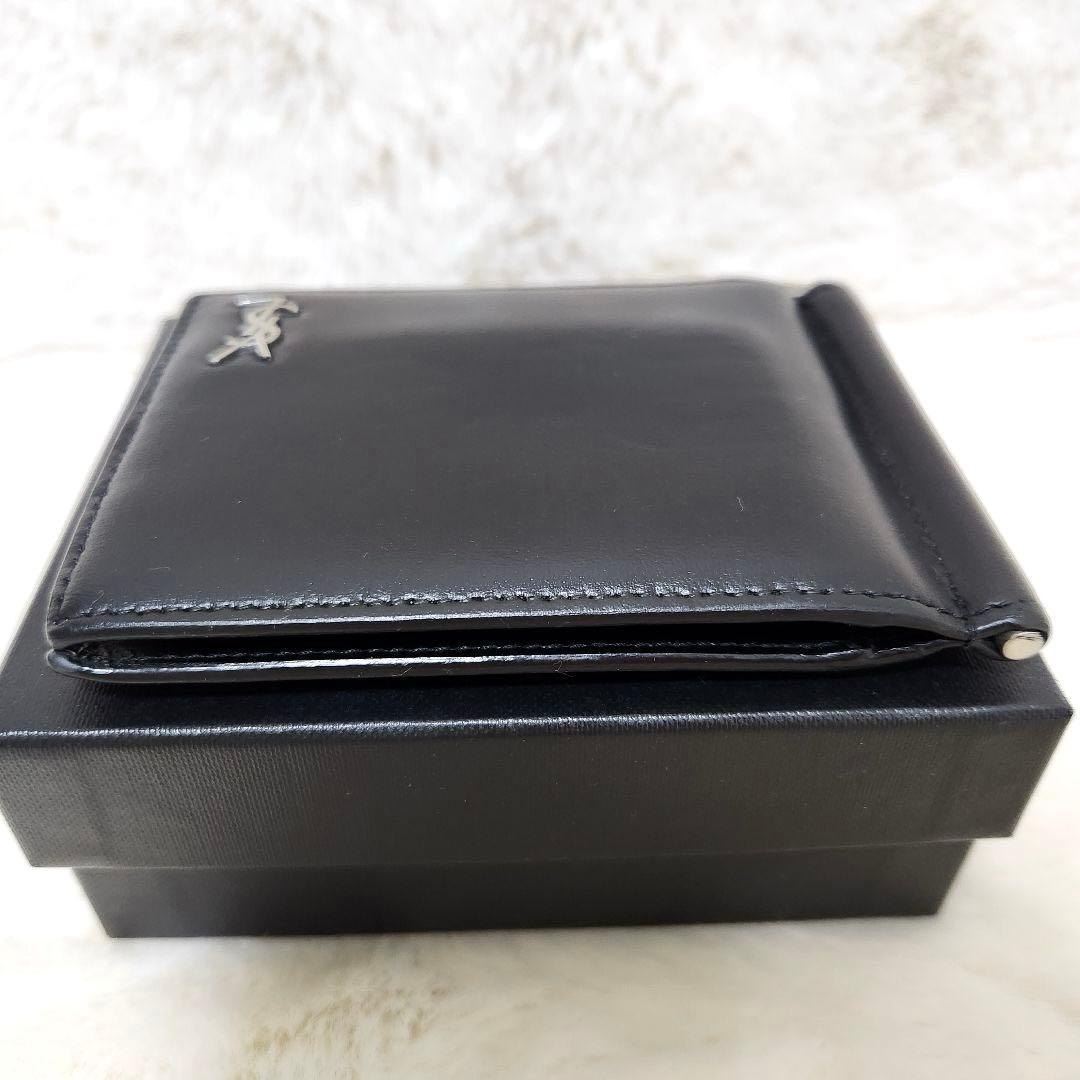 ✨美品✨サンローラン　マネークリップ　二つ折り　カサンドラ　YSL カードケース