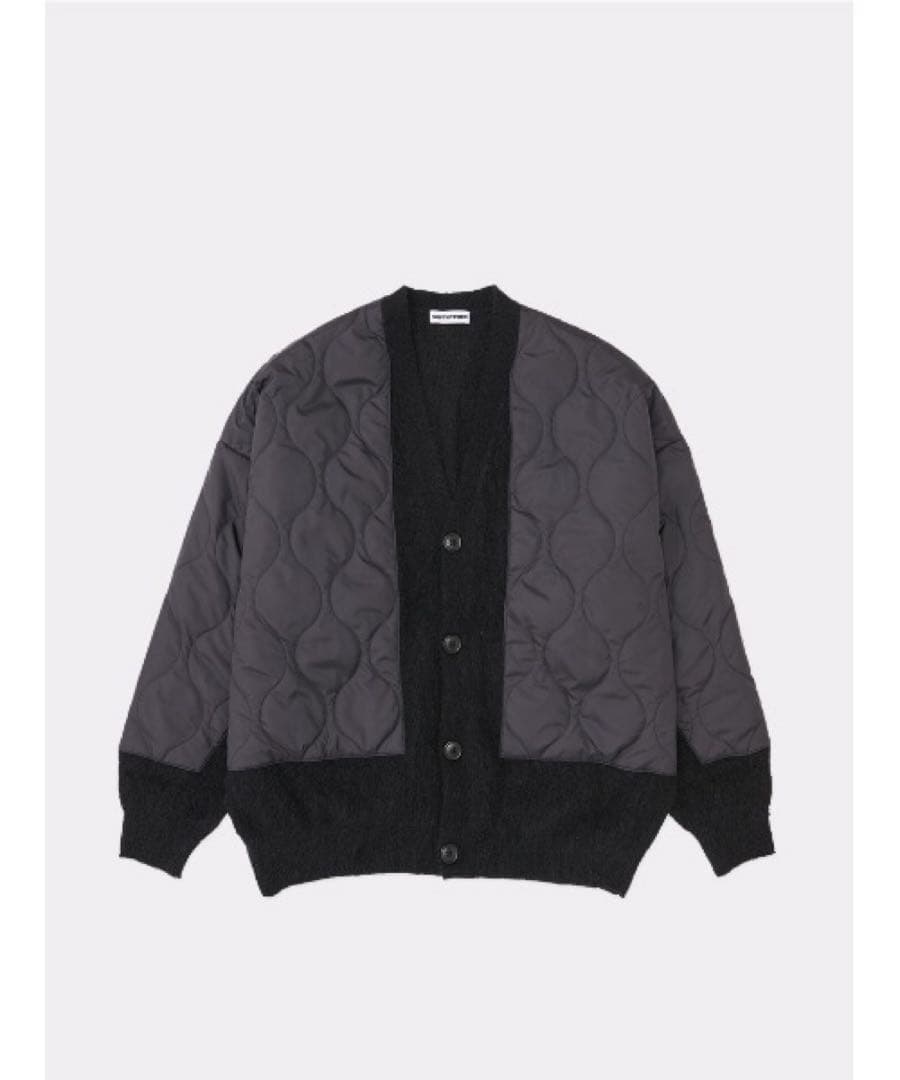 【softhyphen】QUILTING MIX MOHAIR CARDIGAN