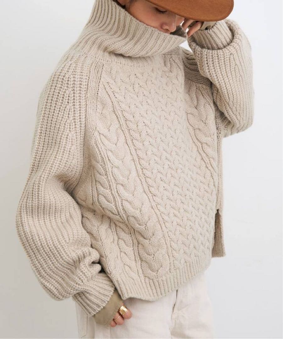 L'Appartement edit & co.Mixed Cable セーター