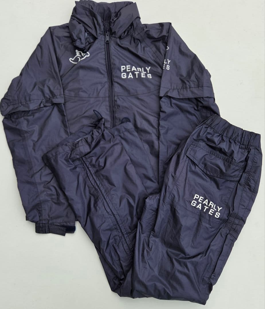 PEARLY GATES レインウェア セット ダークブルー