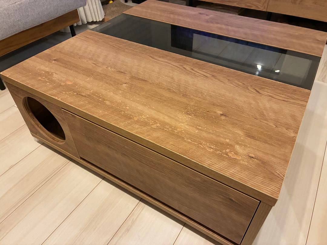 LOWYA 猫 テーブル ロウヤ ローヤ ローテーブル 引き取りも可 2月まで