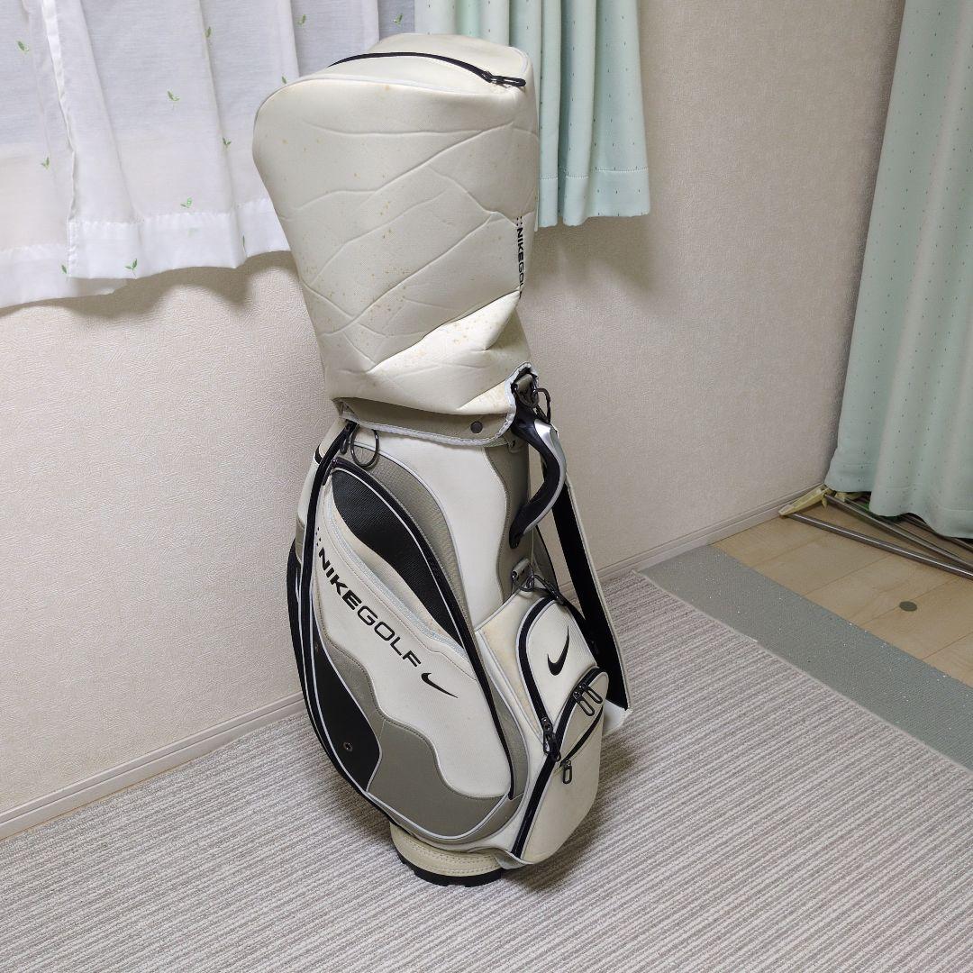 NIKEGOLF キャディバッグ ホワイト/ブラック　ナイキゴルフクラブセット