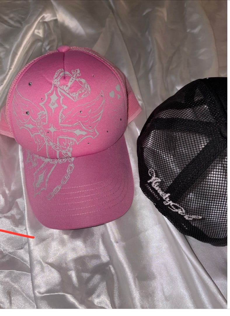 ピンク 90 Cross Logo Mesh Cap