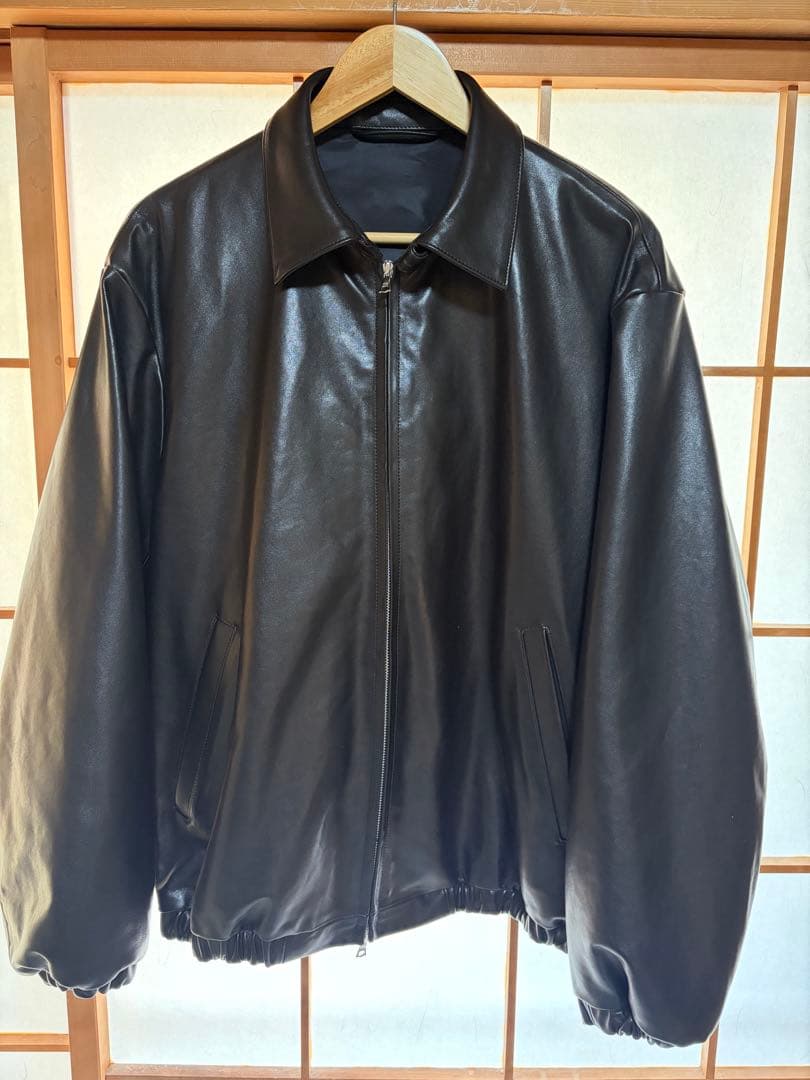ジャケット・アウター ssstein Lambs Leather Light Zip Jacket s