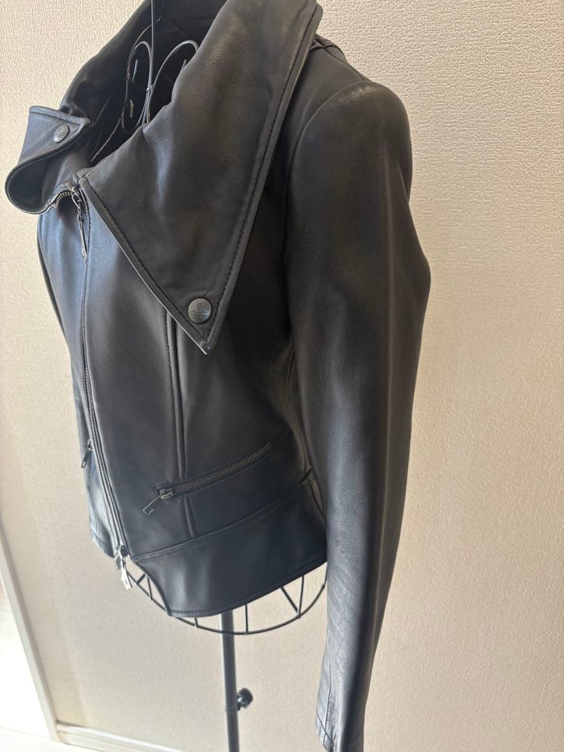 ⭐︎美品⭐︎ヴィヴィアンウエストウッド　ブラックレザージャケット ダブルライダース風