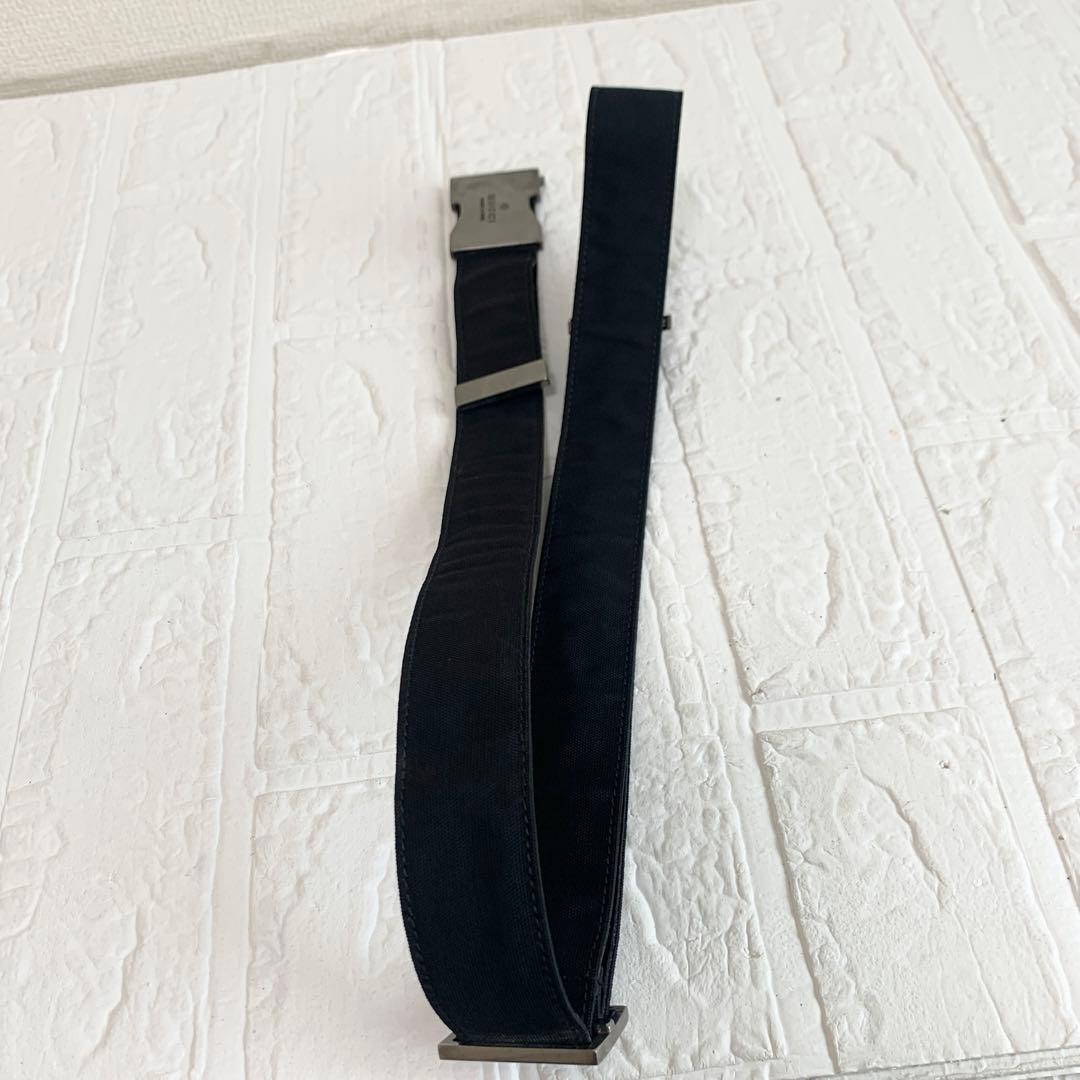 GUCCI グッチ ベルト フリーサイズ ナイロン×レザー ロゴバックル