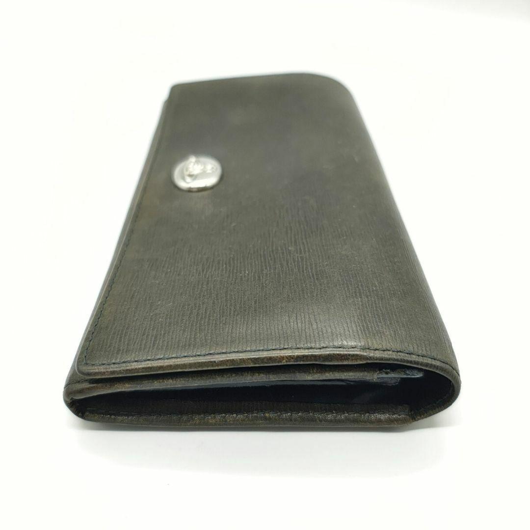 美品 ヴィヴィアンウエストウッド 長財布 カーキ オーブ