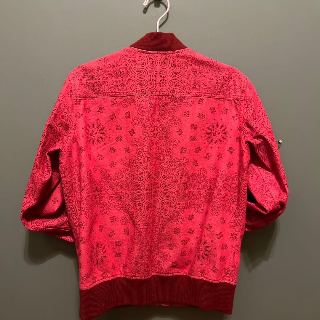 Supreme バンダナ柄 レッドジャケット S