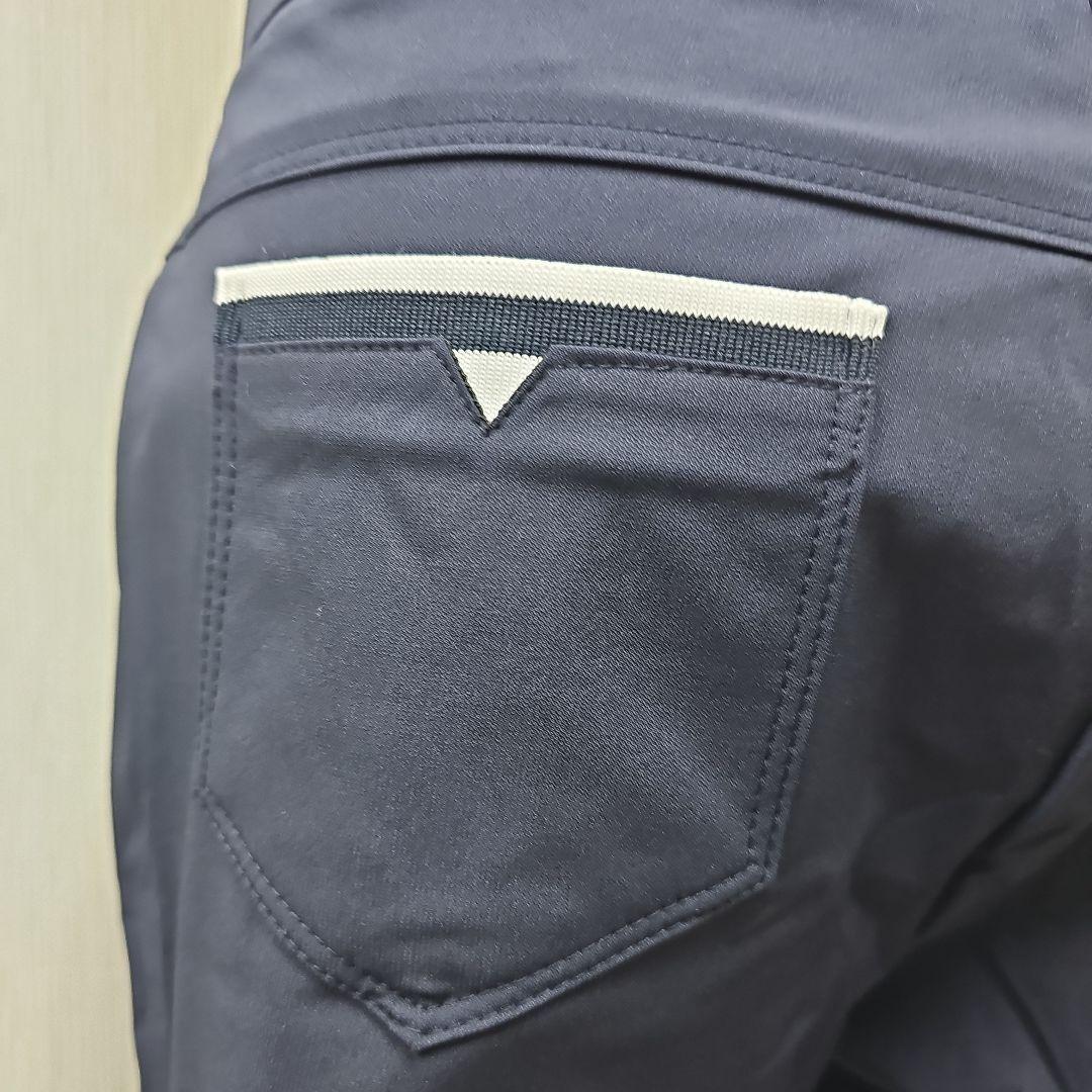 ネイビー フレアパンツ レディース