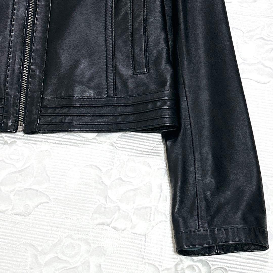 美品❤︎VIVIENNE TAM レザージャケット 羊革 ドラゴンボタン ブラック