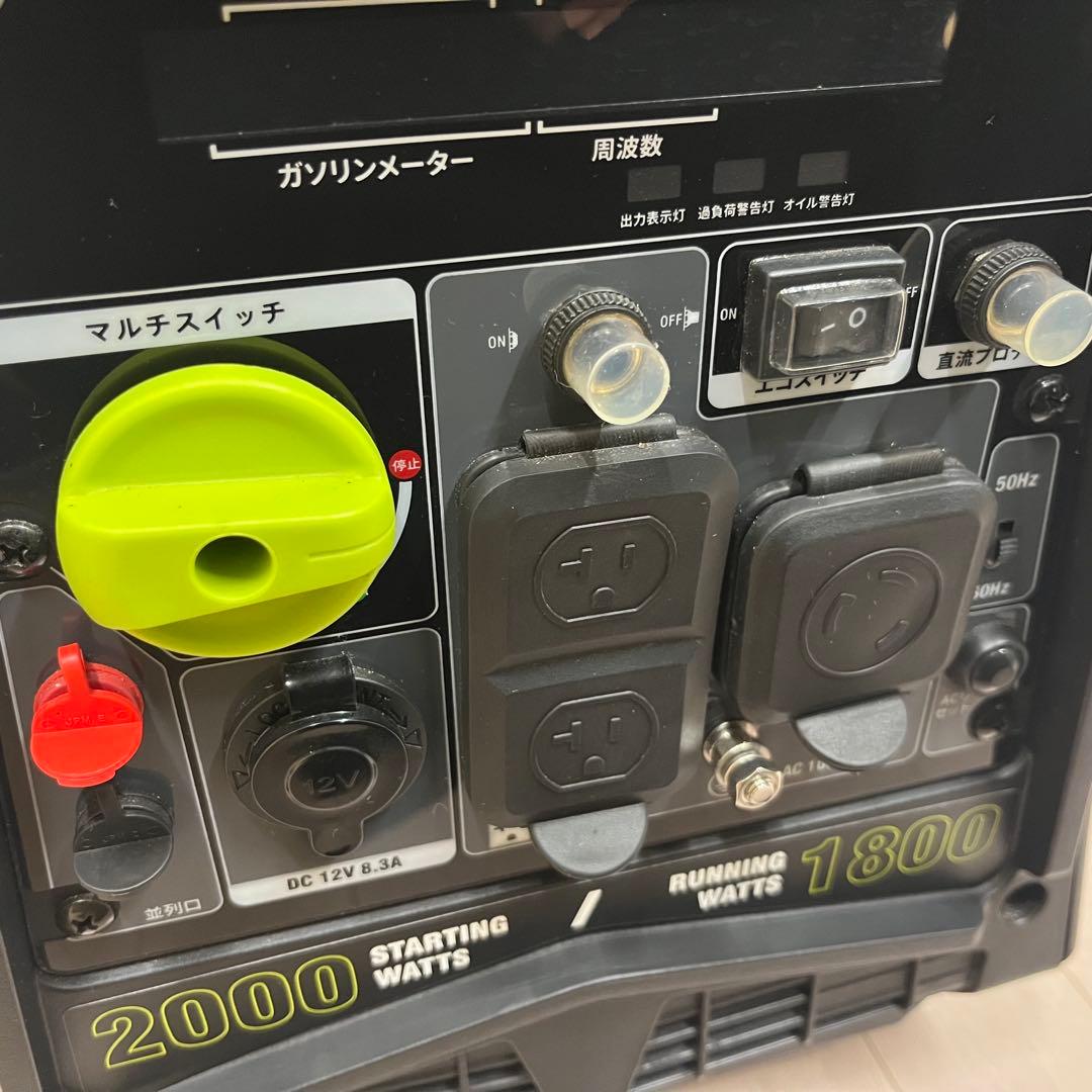 【ほぼ新】EENOUR DK1800iA インバーター発電機 正弦波 高出力
