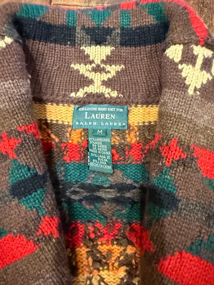 【最安値】LAUREN RALPH LAUREN ネイティブカーディガン　ガウン