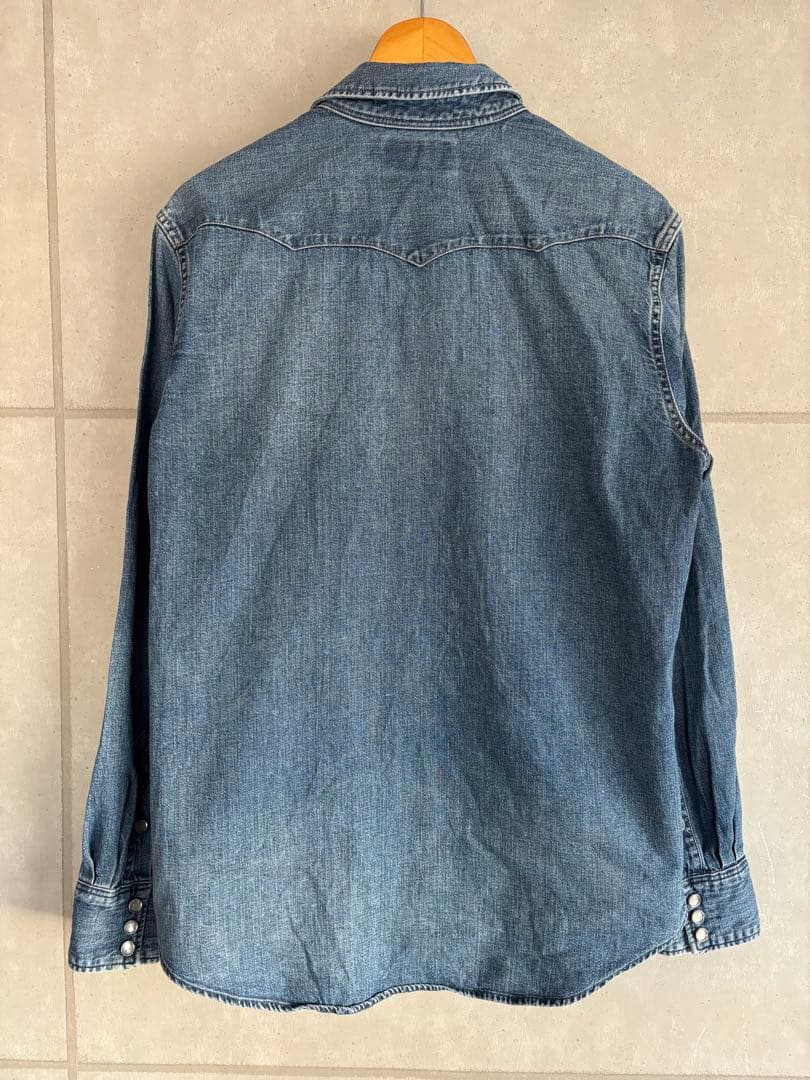 RRL デニム　ウエスタン　シャツ