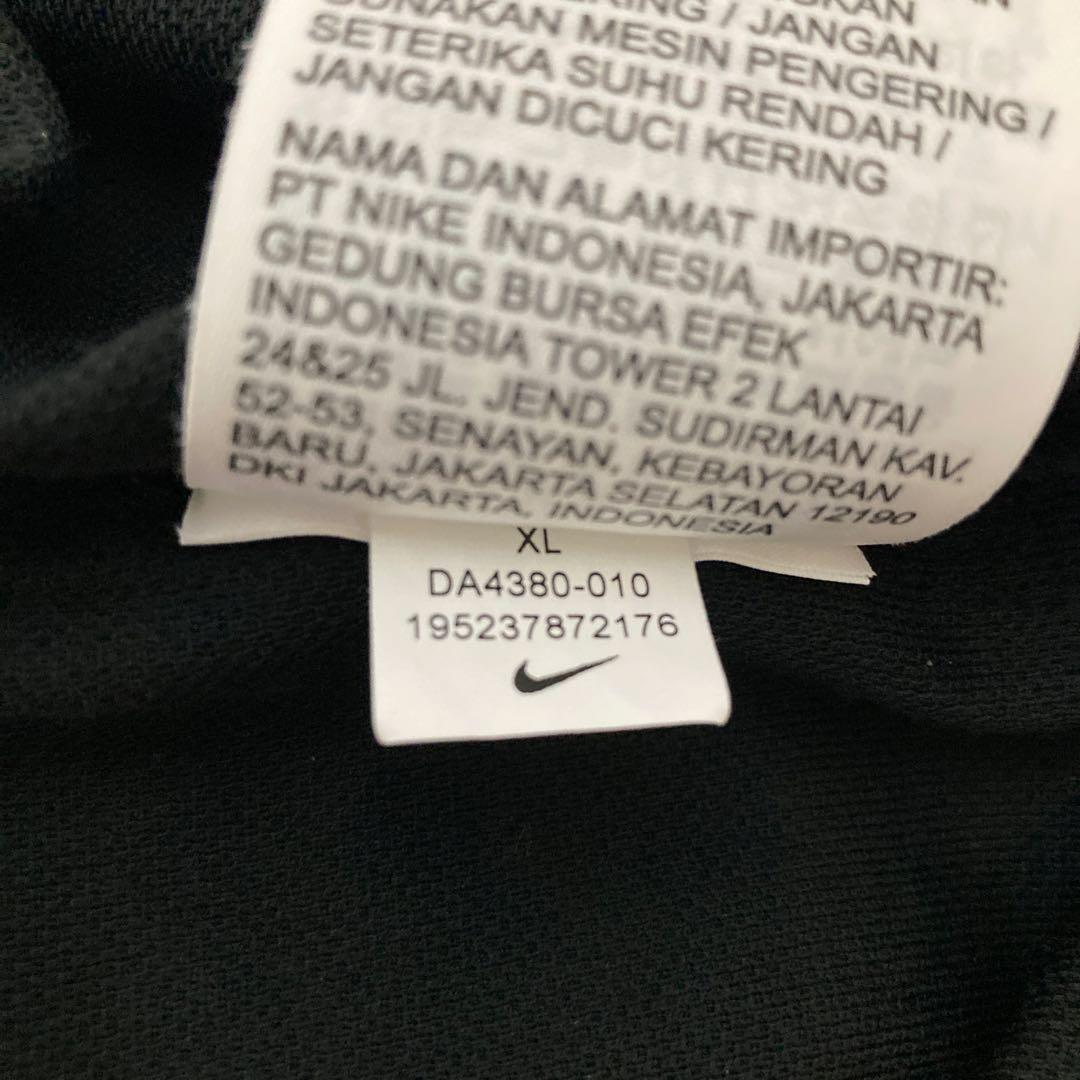 【未使用品】Nike テニスロゴ刺繍DRI-FIT ブラックポロシャツXLサイズ