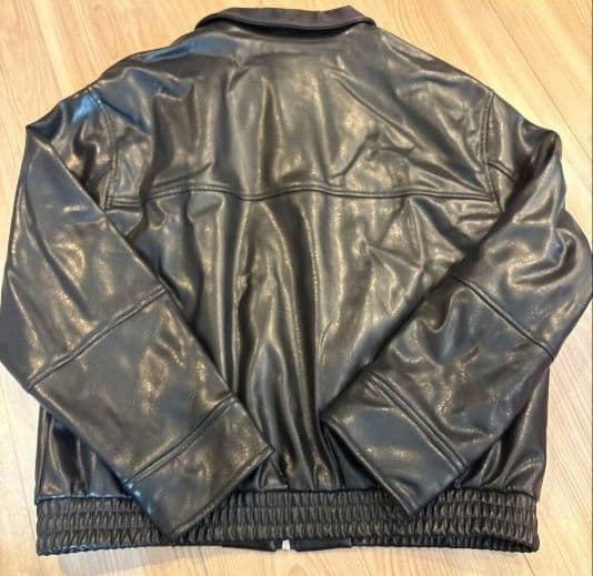 ZARA フェイクレザーボンバージャケット S