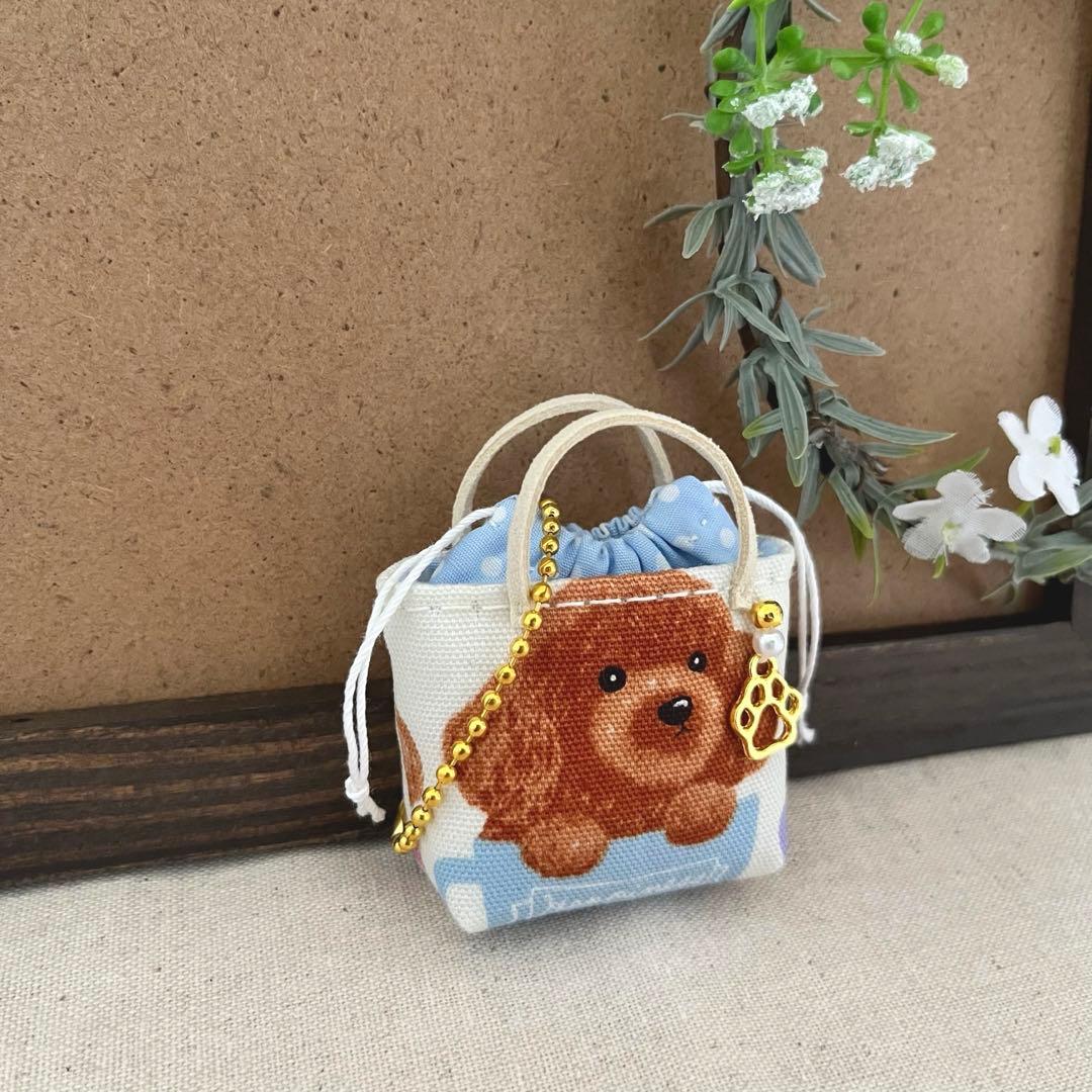 2408-14 ミニチュア巾着トートサシェ 香り袋　SOLD→ご注文承ります♡