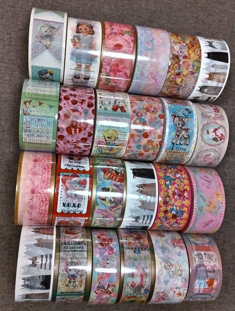 OPPテープ等 24本セット② (新品23本) レトロアニマル レトロガール