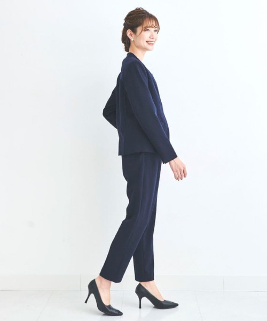 THE SUITS COMPANY ノーカラーセットアップ パンツスーツ 36