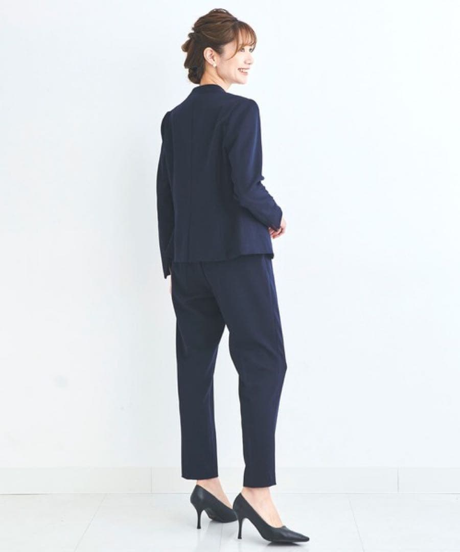 THE SUITS COMPANY ノーカラーセットアップ パンツスーツ 36