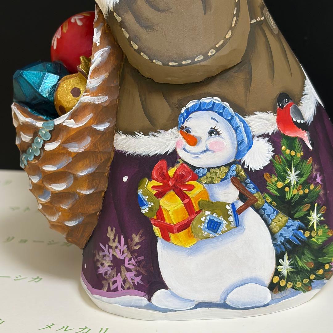 クリスマス　オーナメント　うさぎ　木製　手作り　スヴェトラーナ・ニコラエヴァ
