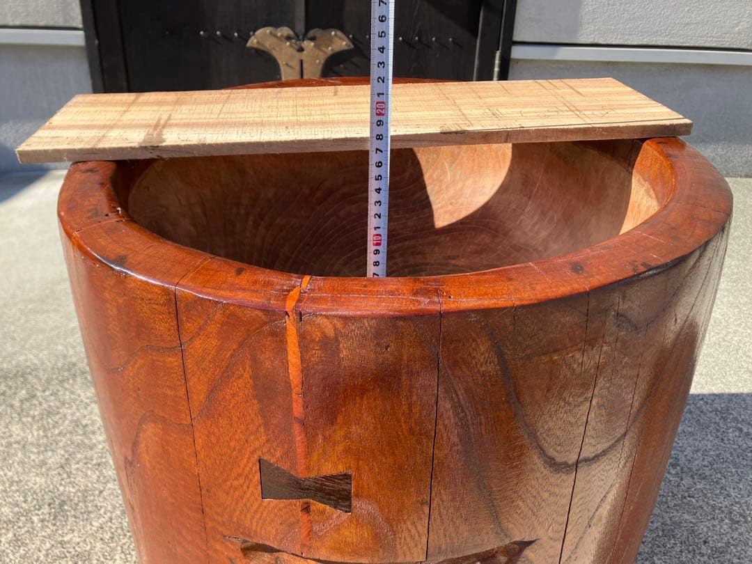 【中古臼】木製3升用臼 フルメンテ済み 12弾