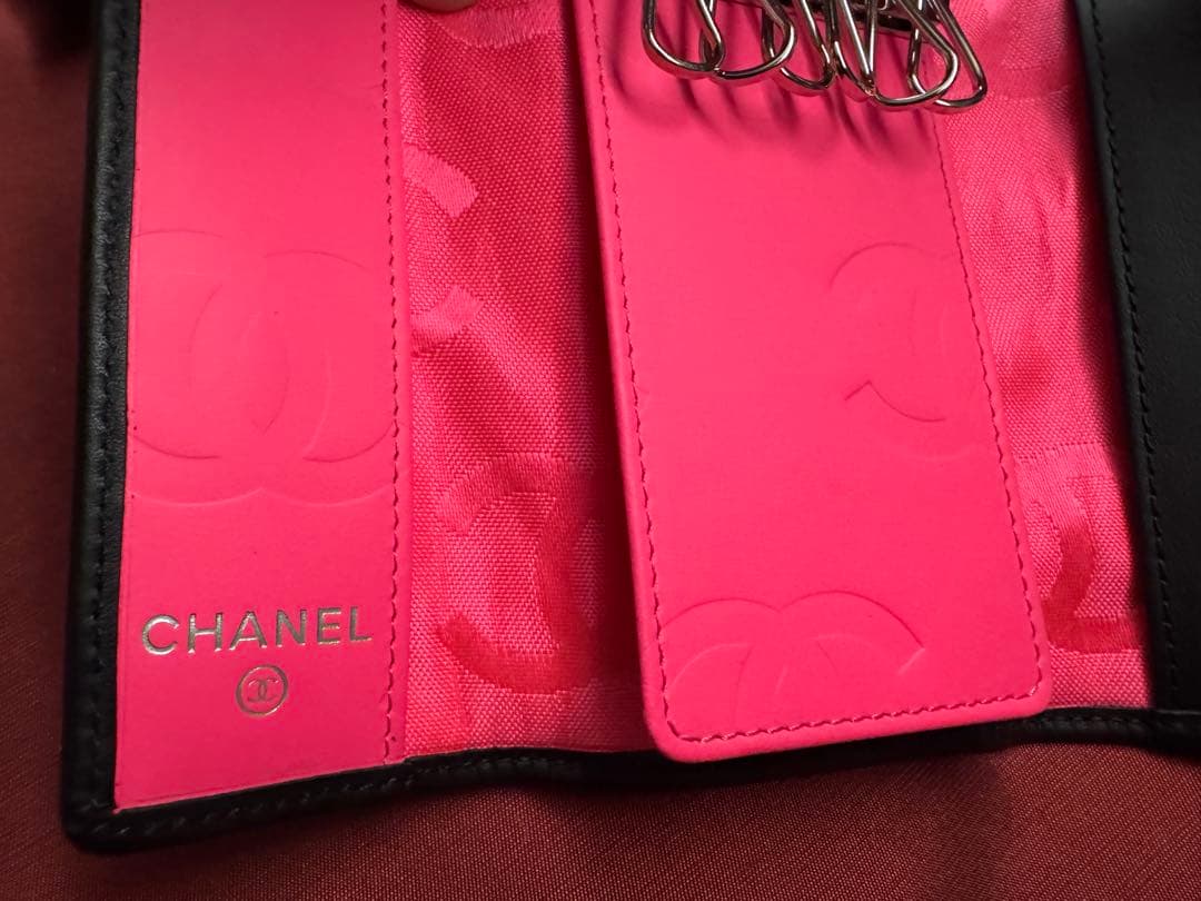 【希少】 未使用 CHANEL シャネル　カンボンライン　キーケース