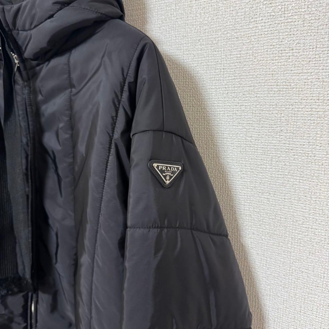 三角ロゴあり　美品　プラダ ジャケット ブラック レディース PRADA 38
