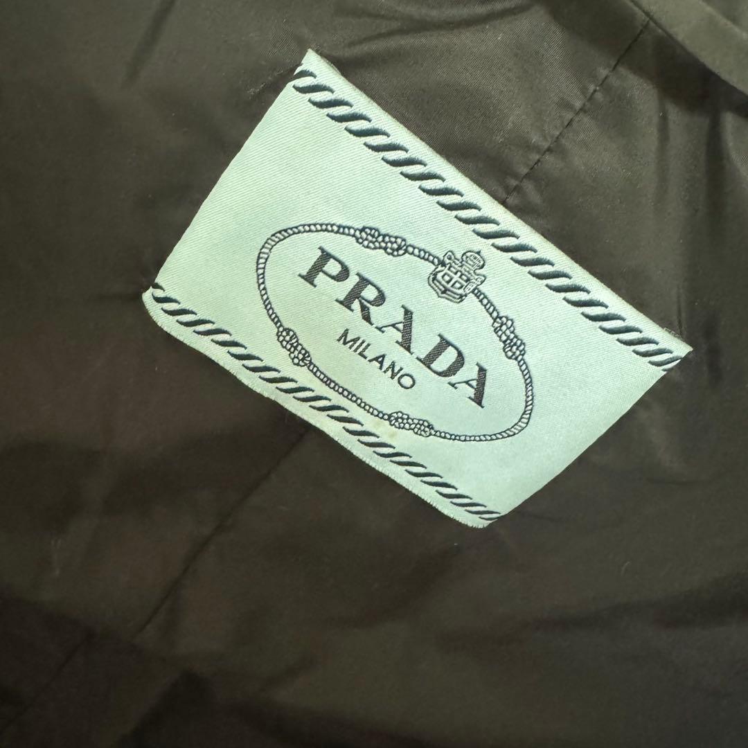 三角ロゴあり　美品　プラダ ジャケット ブラック レディース PRADA 38