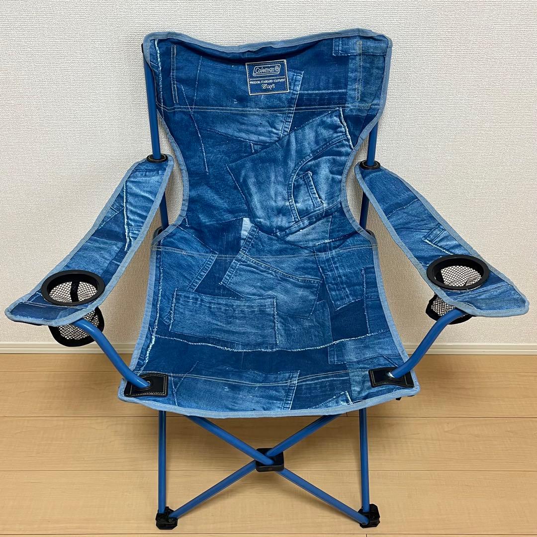 【廃盤】Coleman デニム風 コンパクト リゾートチェア ２脚セット イス