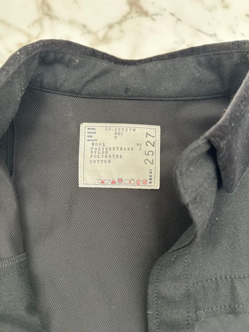 sacai サカイ fabric combo shirt