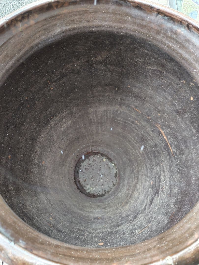 特大　瓶　カメ　古民家　水鉢　メダカ　金魚　壺　かめ　常滑焼　唐津焼