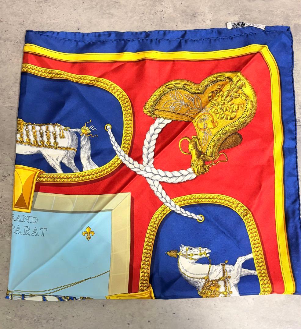 HERMES カレ90 スカーフ GRAND APPARAT 盛装の馬