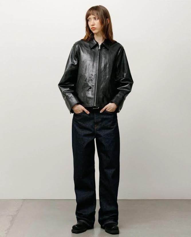 Stussy GARAGE JACKET LEATHER レザー L