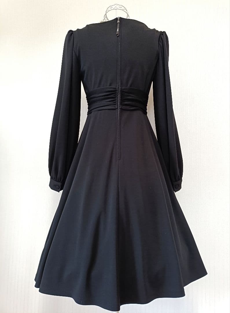☆フォクシーNYDress Noir Unit 40622長袖ワンピース38☆